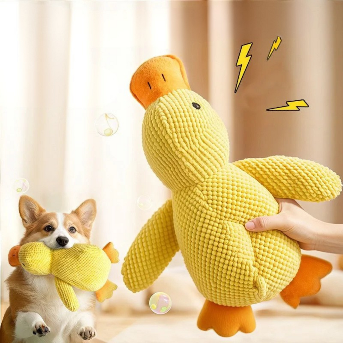 Peluche relaxante pour chien